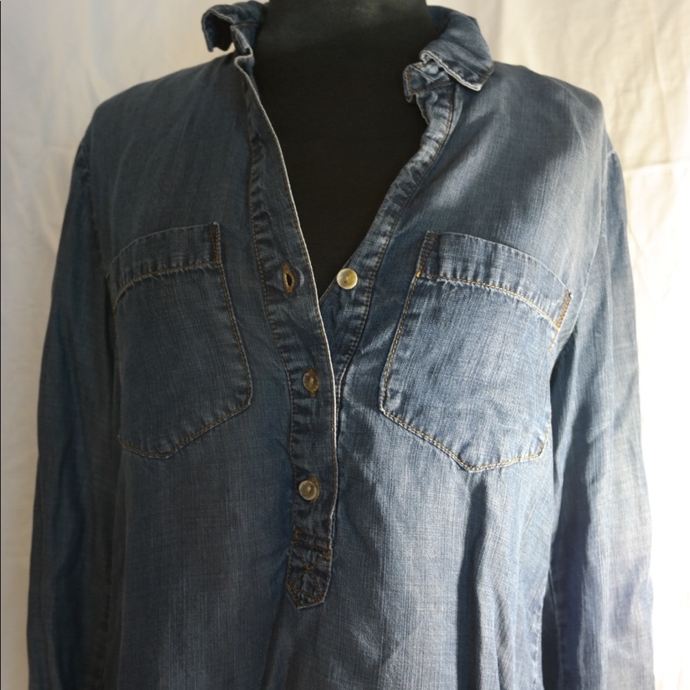 Beautiful Royal Blue Jean material Tunic